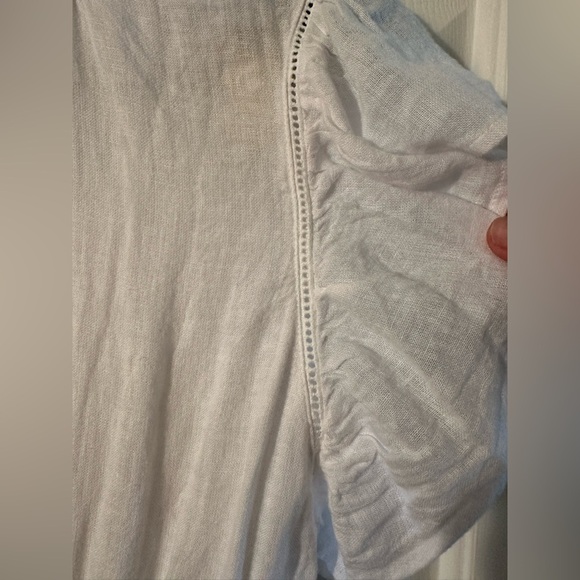 NWT RAILS S Iona White Lace Detail Linen Blend Romantic Dress Bridal Cottagecore - Picture 15 of 15